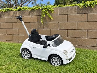 Fiat 500 Kids Push Car Ride-On Toy