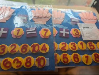 Felt Number and Math Symbols Sets - Brand New, Set of 2