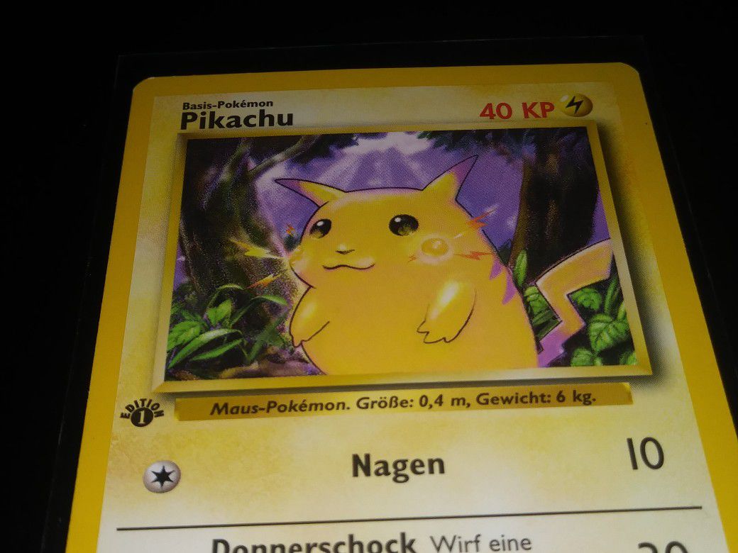 Pokemon pikachu first edition ( german?)