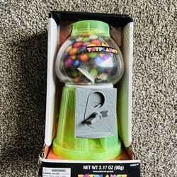 Toy Planet Gumball Machine Bank Dispenser Toy with Gumballs 3.17 oz