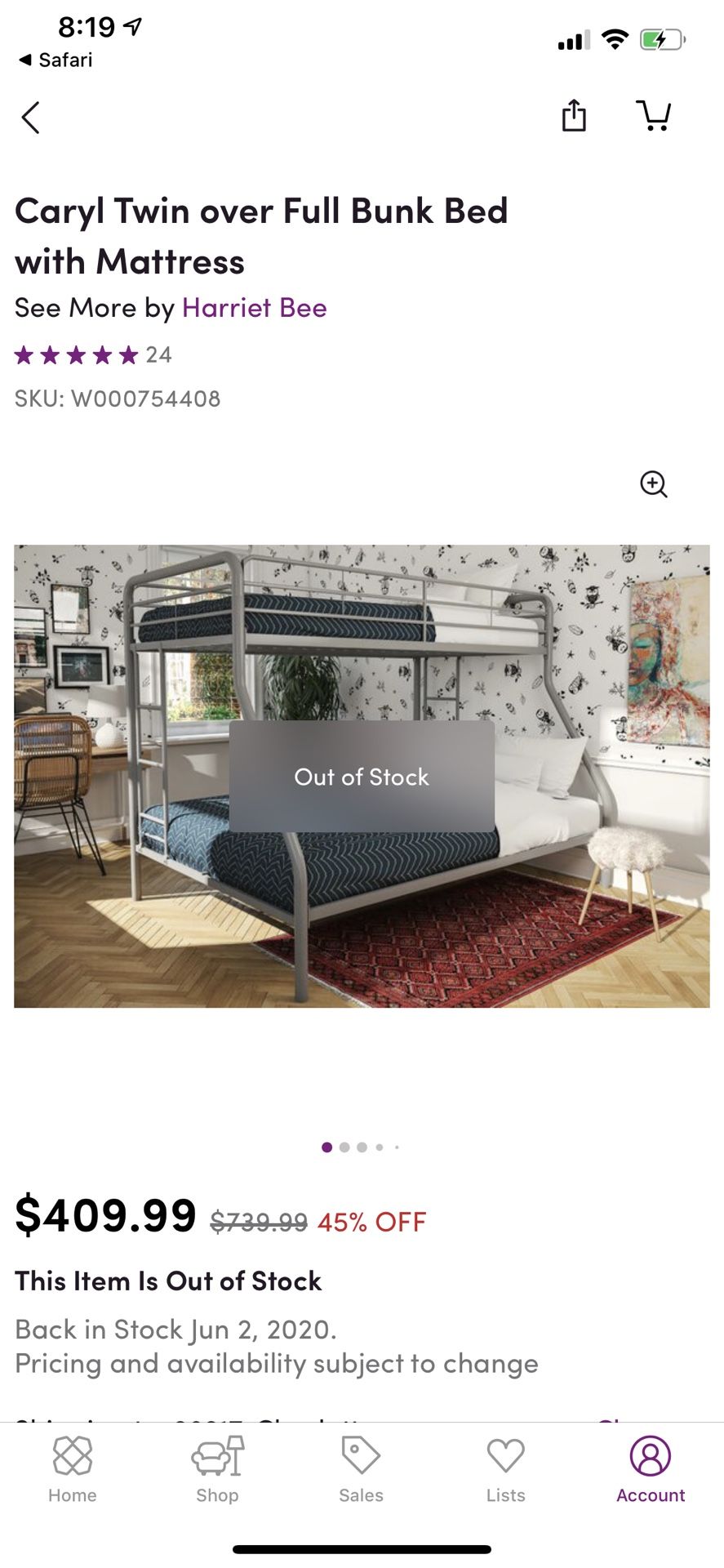 TwinoverFull Bunk BedMattresses INCLUDED! for Sale in Charlotte, NC