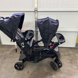 Double Sit Stand Stroller 