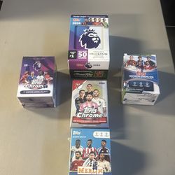 Soccer cards sealed boxes