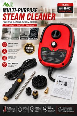1500W High Pressure Steam Cleaner AH-SL-001 Multi-Purpose Handheld Steamer