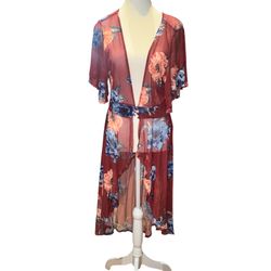 Floral Sheer Duster 
