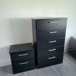 NEW tall CHEST and a NIGHT STAND 👍 Assembled 
