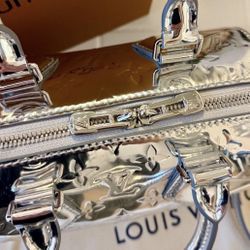 Designer Mini Handbag,  Metallic Patent Leather 