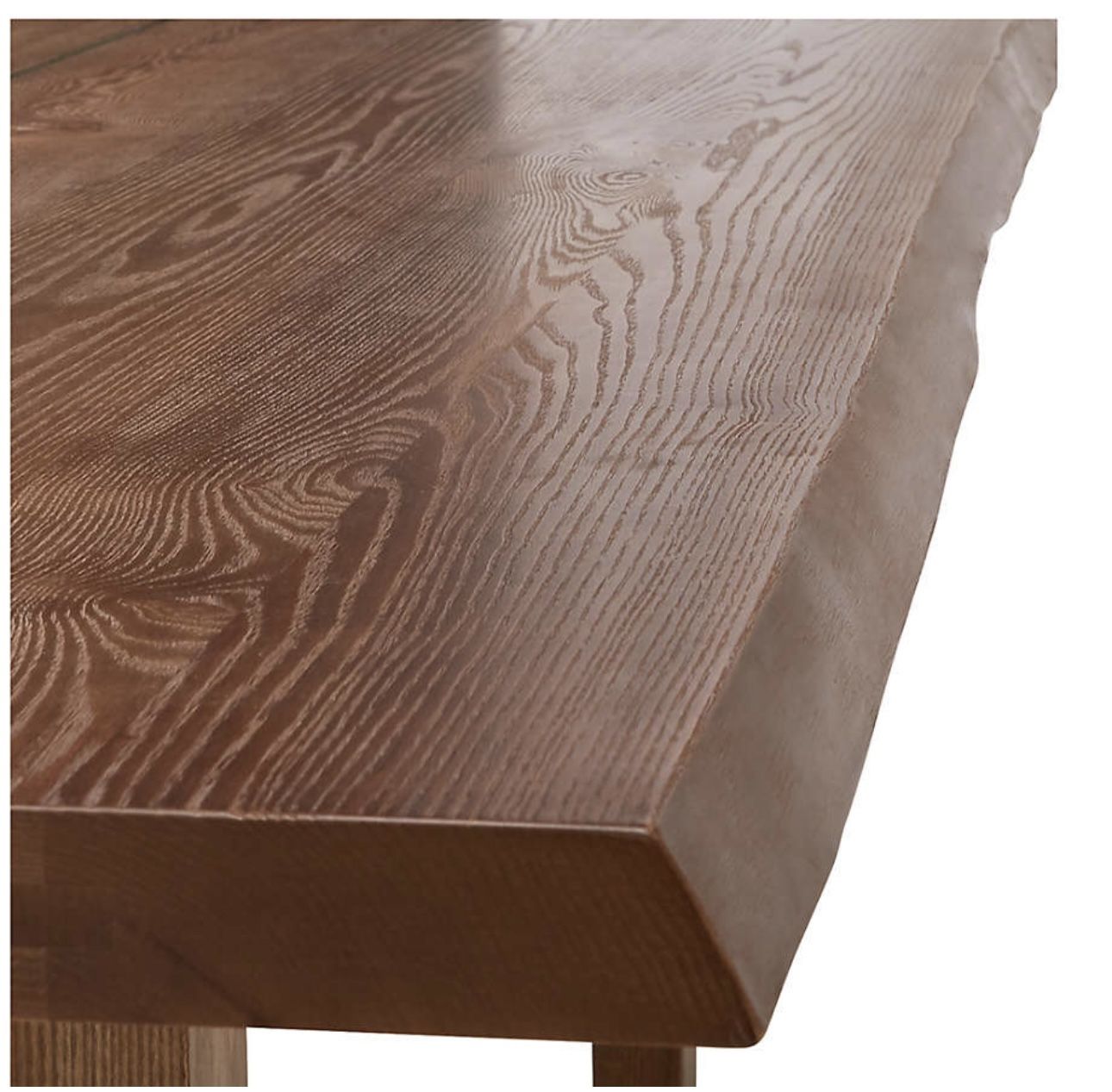Crate And Barrel Montana Live Edge Solid wood Table 82”