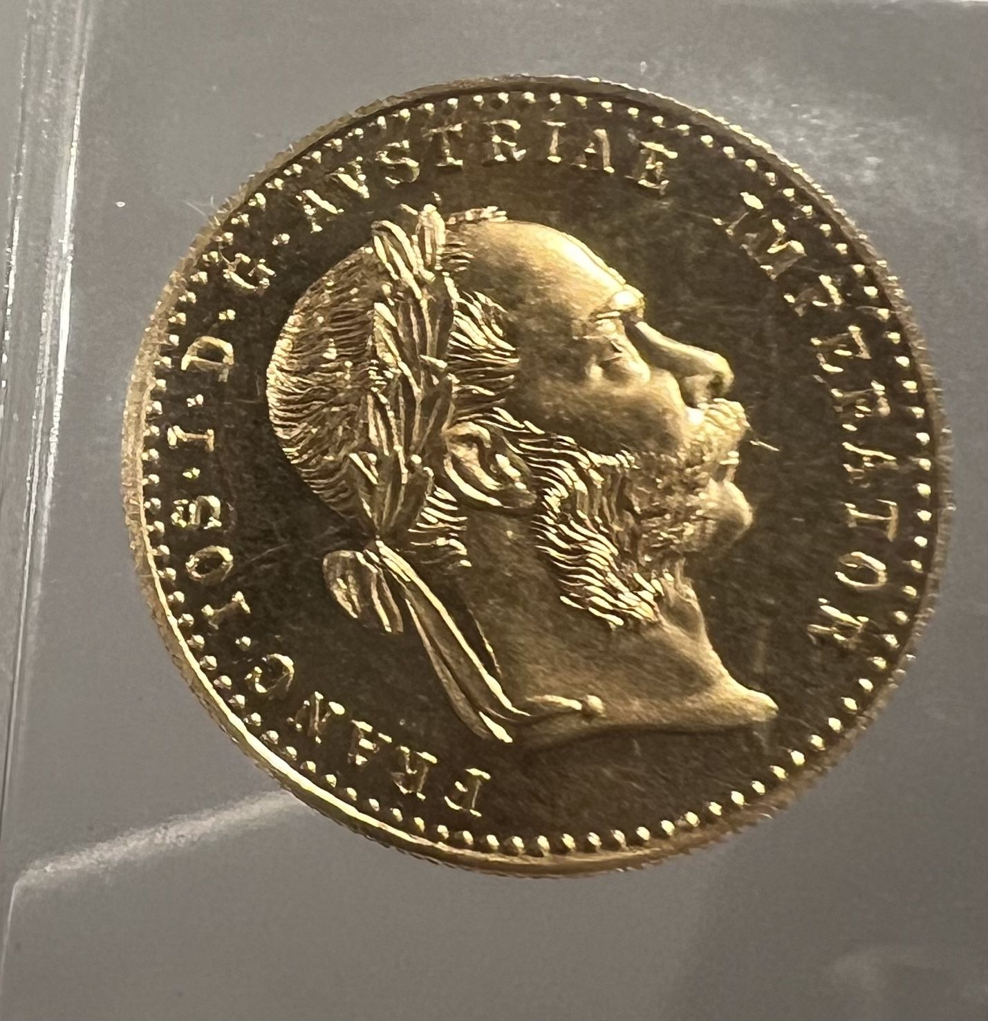 1915 Gold Austria Ducat Proof Like 3.49 Grams