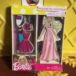 BARBIE magnetic Wooden Dress-up Set