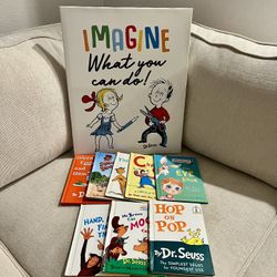 Dr Seuss books and Wall Decor
