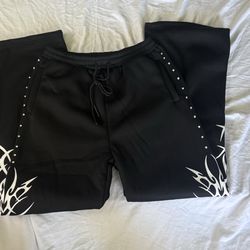 New Men’s Rhinestone Sweatpants