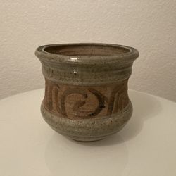 Studio Pottery Planter Pot Vase No Drain