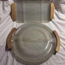 Vintage Electraglas Warming Trays Designed By Russel Wright