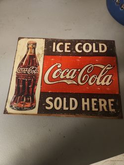 Vintage sign Coca Cola