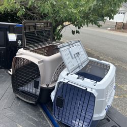 Small Dog Cat Rabbit Bunny Kennel Crate Carrier Like New 24" L by 14” W by 14” H $25 Each