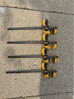 4 Dewalt Extra Large trigger bar Clamps 36”