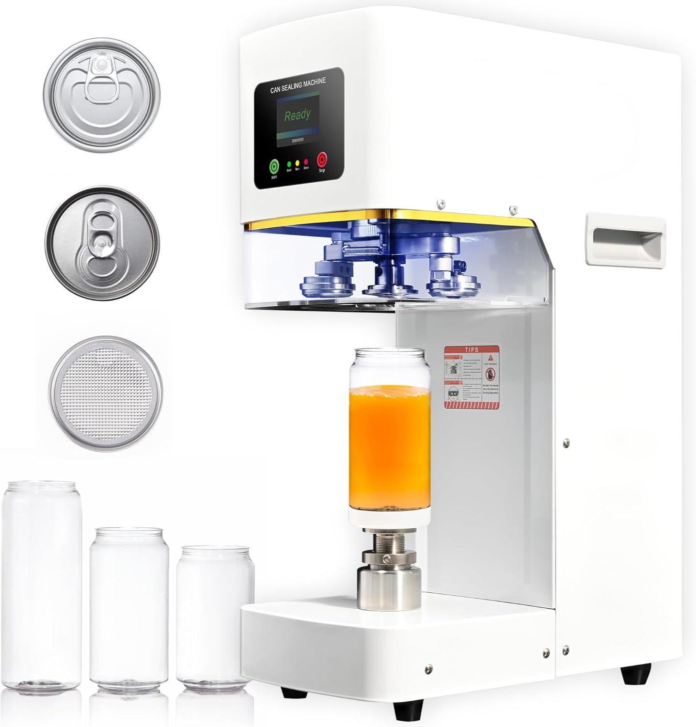Fully Automatic Can Sealer Machine, 140W Commercial Automatic Cup Sealing Machine