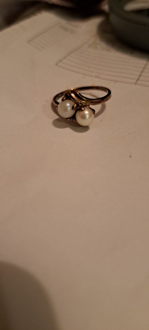 Antique, Gold, Pearl Ring