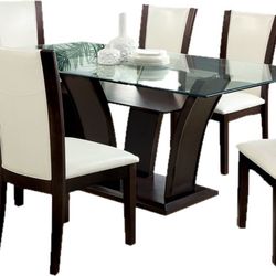 Elegant Glass Table Dining Set