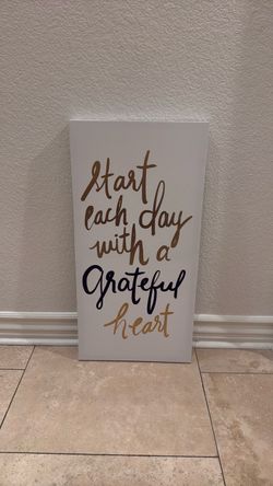 Start Each Day With a Grateful Heart – Wall Art