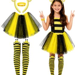 Bee Tutu Costume Kids Medium / Disfraz de Abeja Niña Mediano 