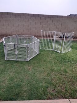 3, 6 or 8 Panel Plastic Or Metal Pet Fencing or Enclosures Puppy Play Pens $30-$40 each See All Photos Read Description