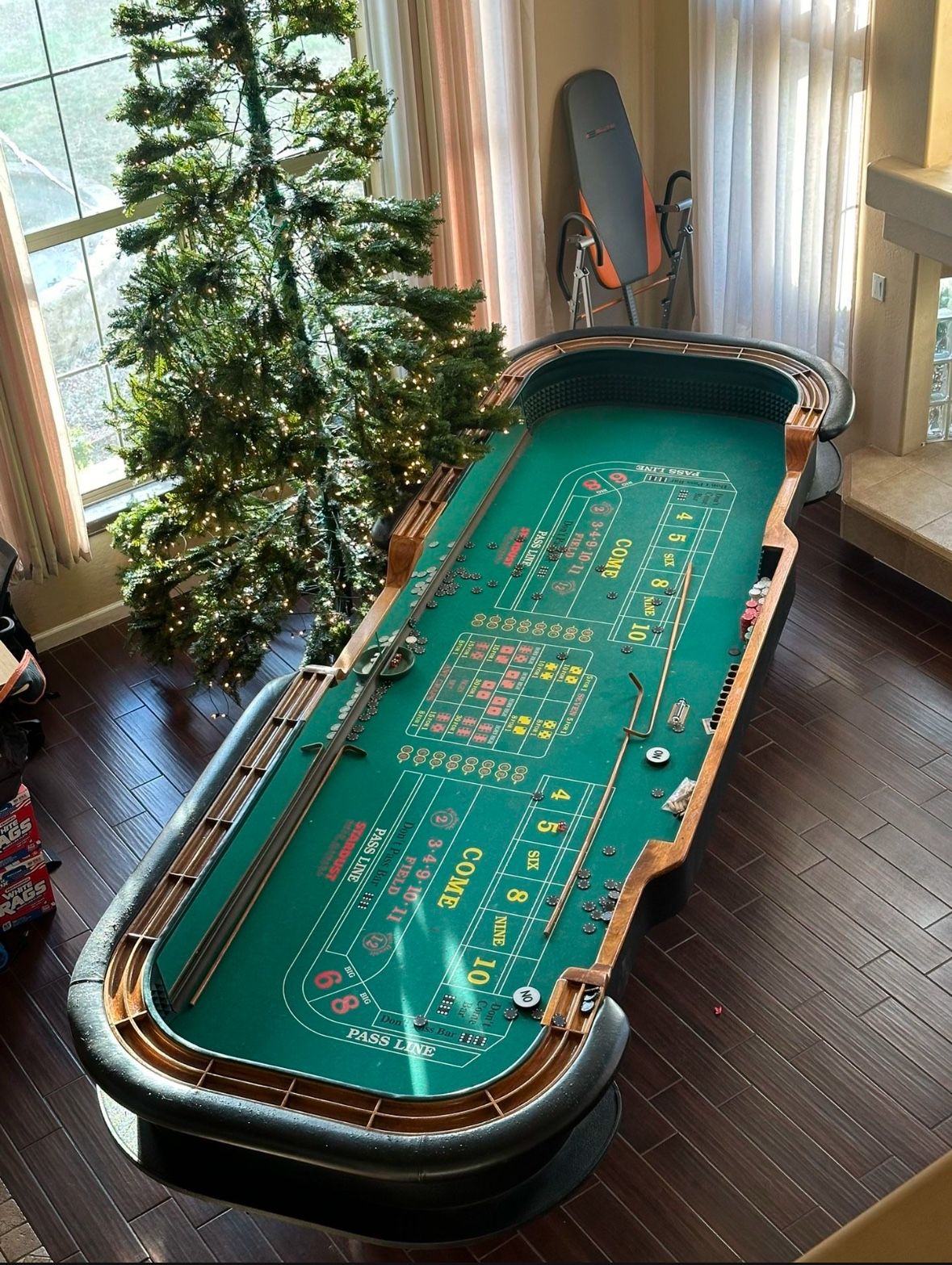 Vintage Authentic Las Vegas Craps Table
