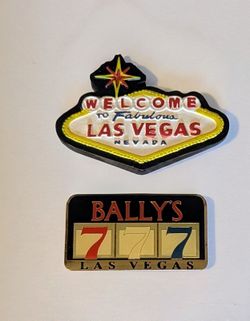 Las Vegas Souvenir Magnets Set of 2