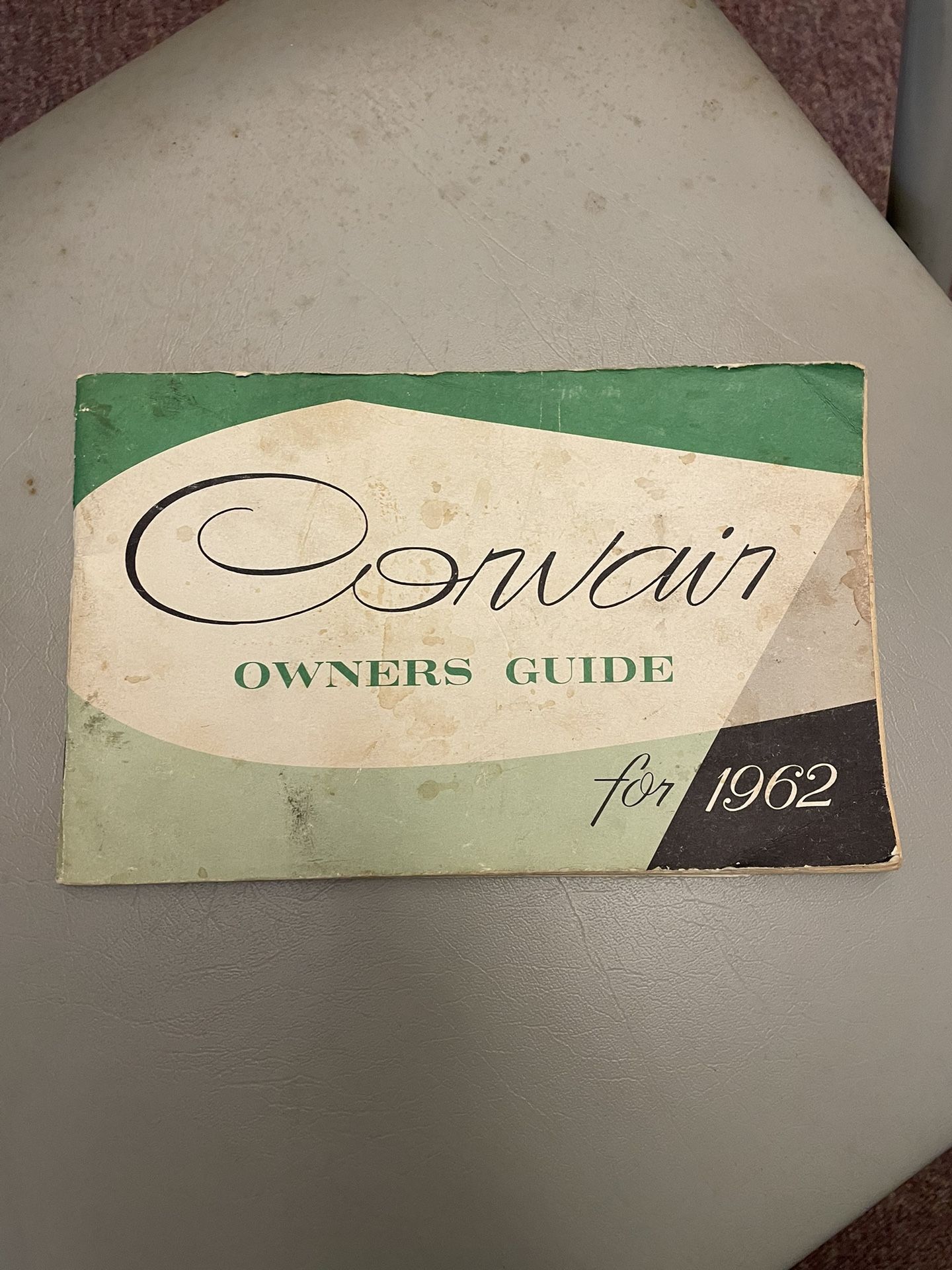 1962 Corvair owners manual 