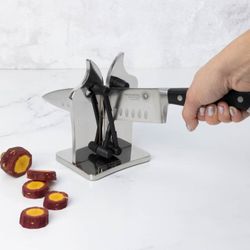 Afilador De Acero Inoxidable Y Cuchillo 5" 