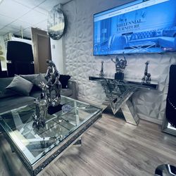 Modern Coffee Table And Entry Console Table $50 Down With Financing 