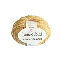 Debbie Bliss Cashmerino Aran Yellow Yarn 300023 Dyelot 101C