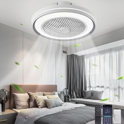 Ceiling fans with lights (White, 20")