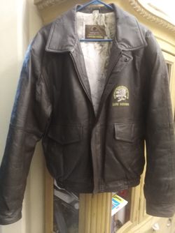 Vintage North American Hunting Club Leather Jacket