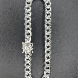 Silver Miami Cuban Link Bracelet