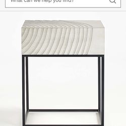 Crate & Barrel Modern Side Table / Nightstand