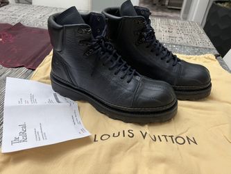 Authentic Louis Vuitton Hiking Leather Men Boots