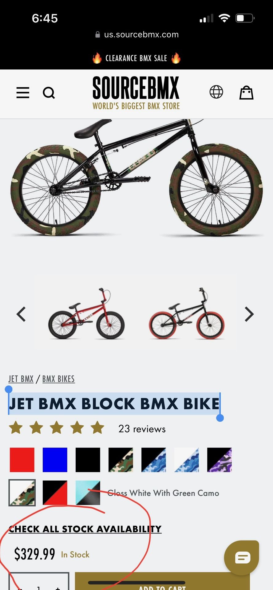 Bmx clearance outlet