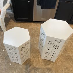 HomeGoods Wooden Decorative Accent Tables – Set of 2