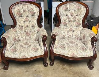 Traditional chairs and sofa