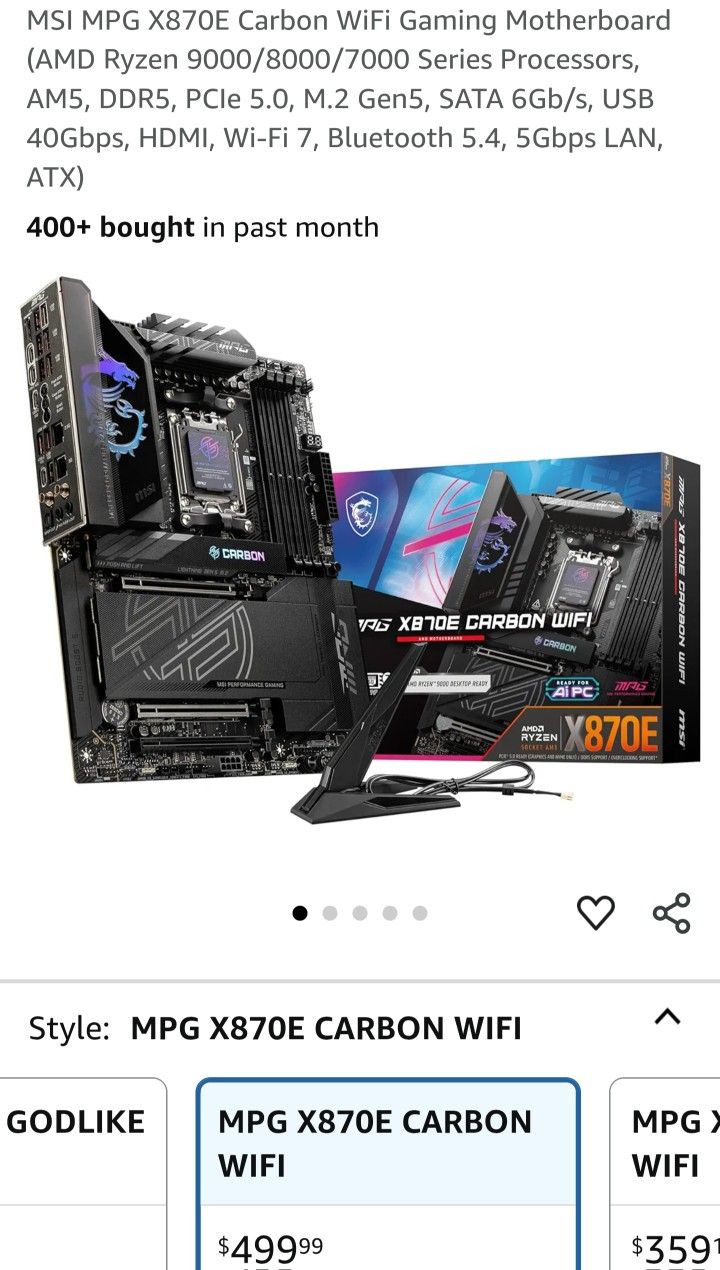 MSI MPG X870E Motherboard