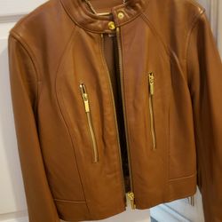 MICHAEL KORS Genuine Leather Jacket