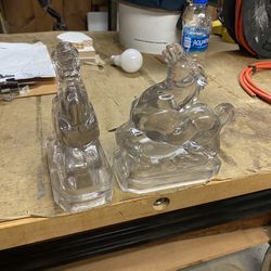 Glass Horse Bookends
