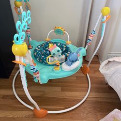 Bright Starts Disney's Stitch Little Ohana Activity Jumper with 10+ Toys & Activities
