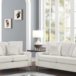 S150 Elina Sofa& Loveseat⭐️ All Color In Stock🔥