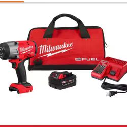 Black Friday   M18 FUEL 18V Lithium-Ion Brushless Cordless 1/2 in. Impact Wrench w/Friction Ring Kit w/One 5.0 Ah Battery and Bage