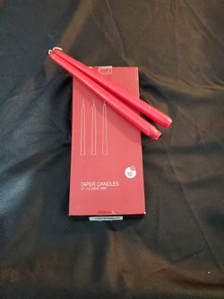 Taper Candles 12" Classic Red