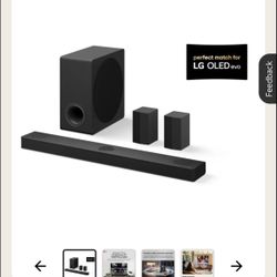 S80TR LG Home Theater Soundbar with Dolby Atmos® and Rear Speakers, 5.1.3 channel, Best OLED matching