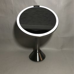 Simplehuman 8" Round Sensor Tabletop Mount Makeup Mirror with Touch-Control Dual Light